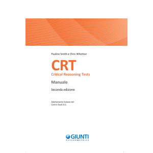 CRT - Critical Reasoning Tests